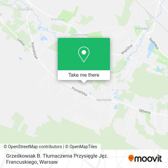 Grześkowiak B. Tłumaczenia Przysięgłe Jęz. Francuskiego map