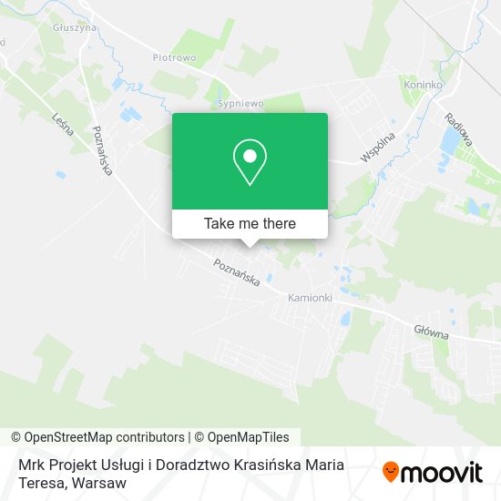 Mrk Projekt Usługi i Doradztwo Krasińska Maria Teresa map