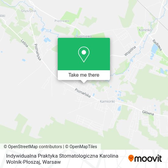 Indywidualna Praktyka Stomatologiczna Karolina Wolnik-Płoszaj map