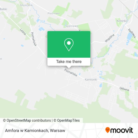 Amfora w Kamionkach map