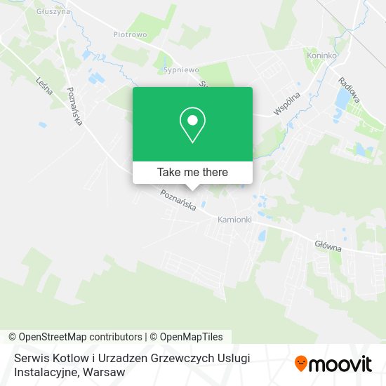 Serwis Kotlow i Urzadzen Grzewczych Uslugi Instalacyjne map