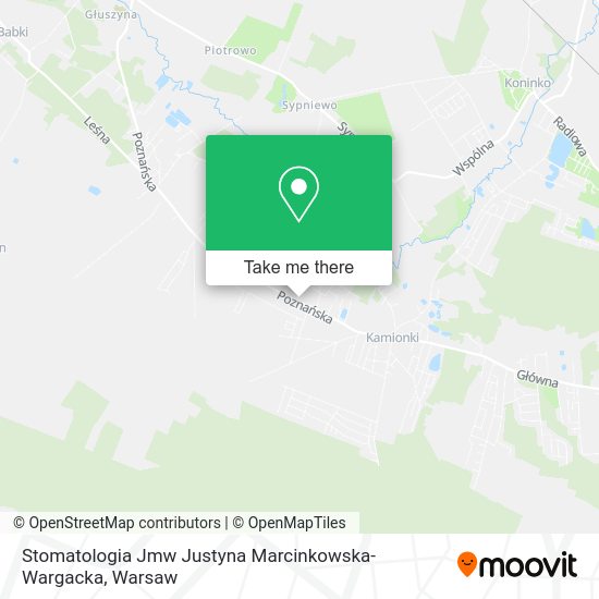 Stomatologia Jmw Justyna Marcinkowska-Wargacka map