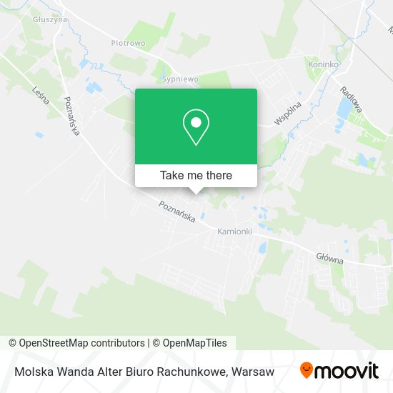 Карта Molska Wanda Alter Biuro Rachunkowe