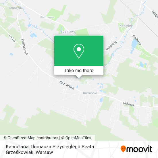 Kancelaria Tłumacza Przysięgłego Beata Grześkowiak map