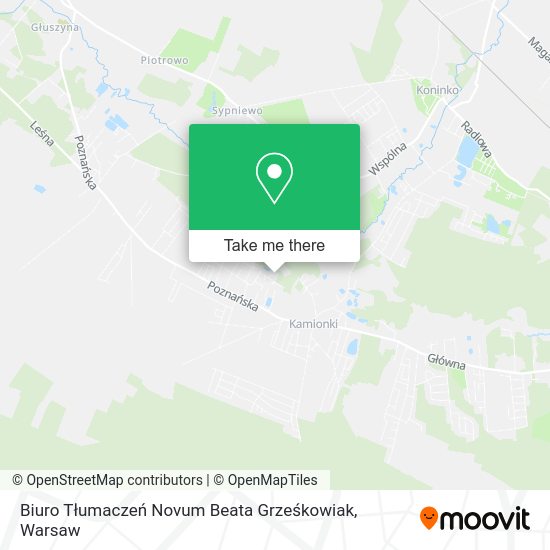 Biuro Tłumaczeń Novum Beata Grześkowiak map