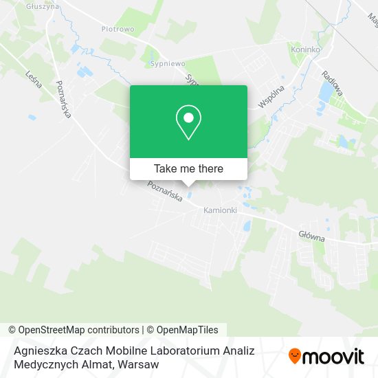 Agnieszka Czach Mobilne Laboratorium Analiz Medycznych Almat map