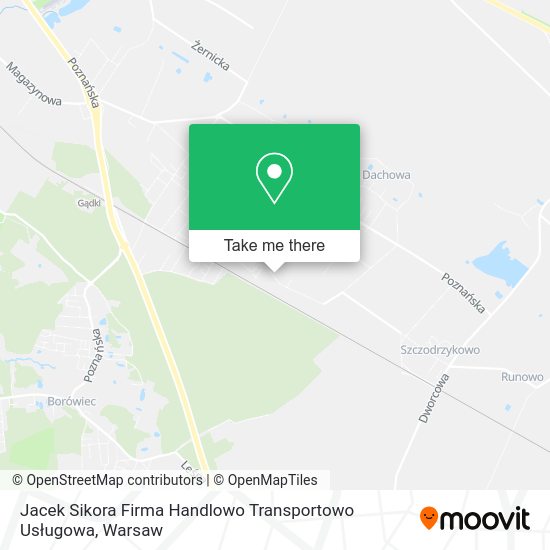 Jacek Sikora Firma Handlowo Transportowo Usługowa map