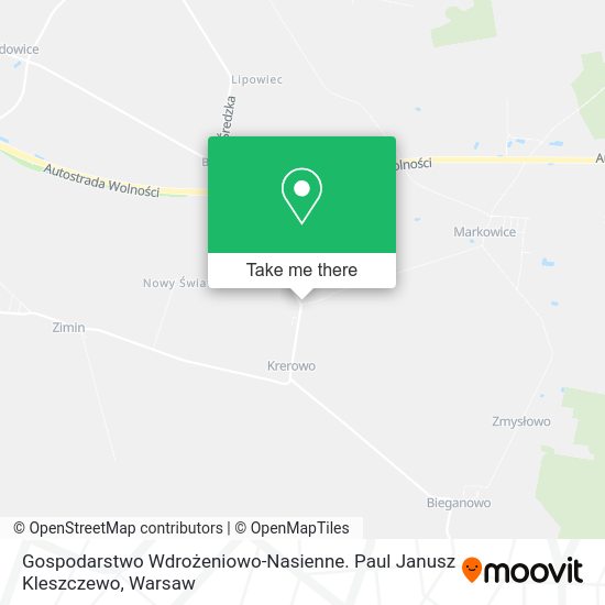 Gospodarstwo Wdrożeniowo-Nasienne. Paul Janusz Kleszczewo map