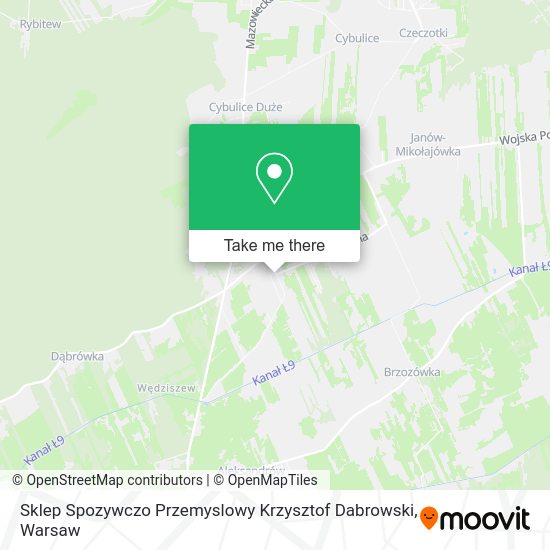 Sklep Spozywczo Przemyslowy Krzysztof Dabrowski map