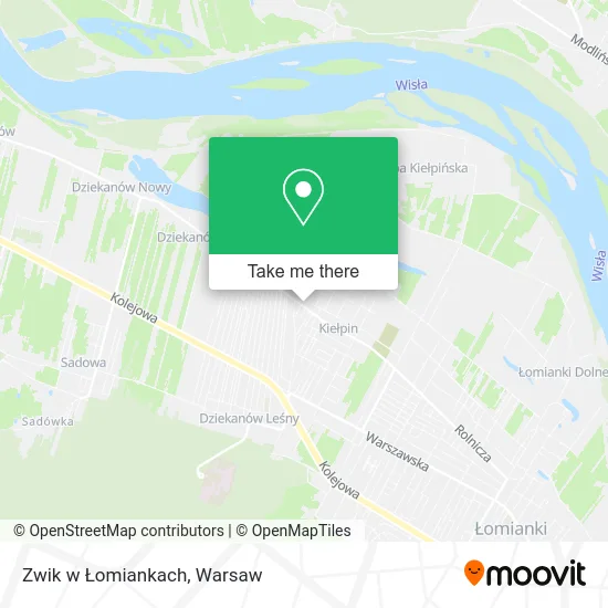 Zwik w Łomiankach map