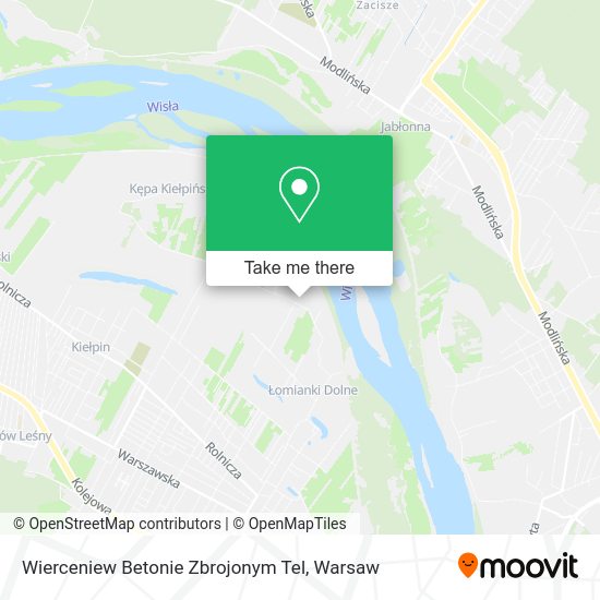 Wierceniew Betonie Zbrojonym Tel map