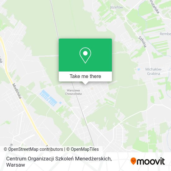 Centrum Organizacji Szkoleń Menedżerskich map