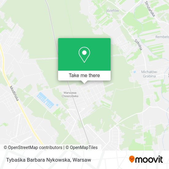 Tybaśka Barbara Nykowska map