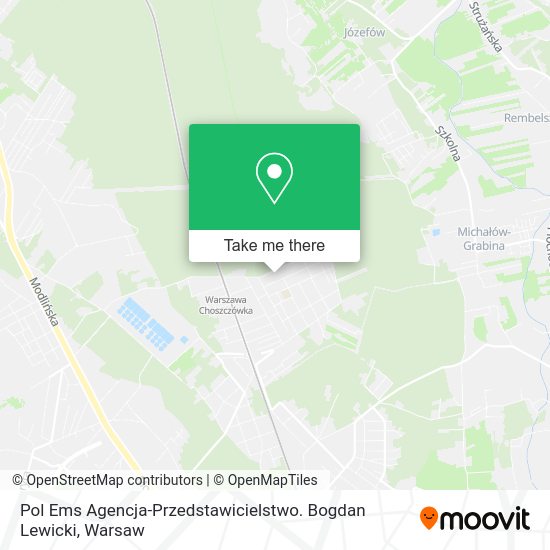 Pol Ems Agencja-Przedstawicielstwo. Bogdan Lewicki map