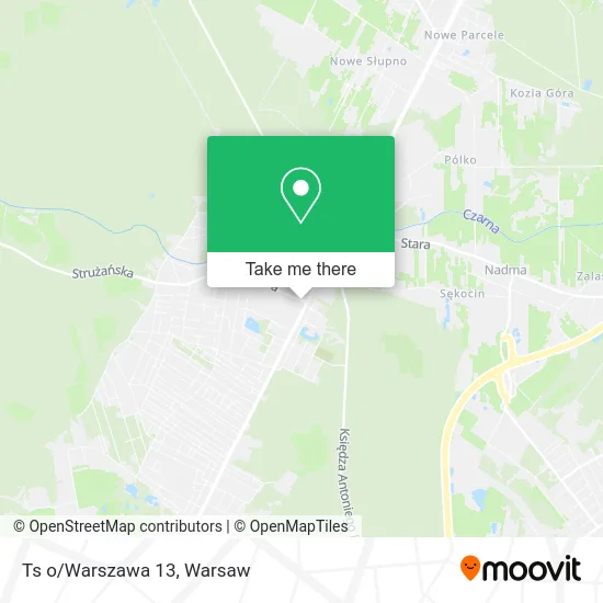 Ts o/Warszawa 13 map