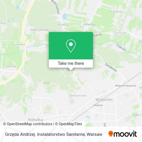 Grzęda Andrzej. Instalatorstwo Sanitarne map