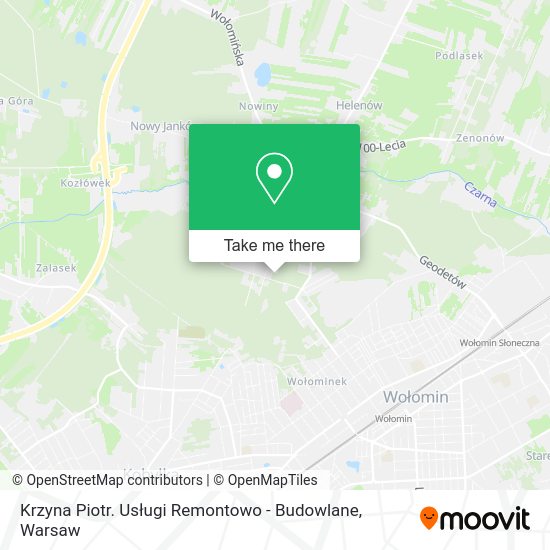 Krzyna Piotr. Usługi Remontowo - Budowlane map