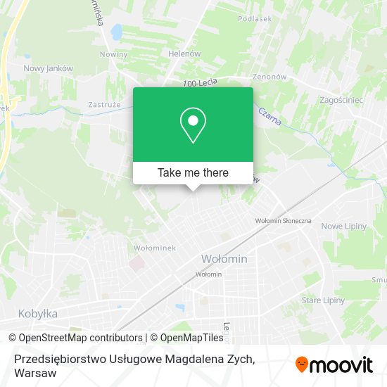 Przedsiębiorstwo Usługowe Magdalena Zych map