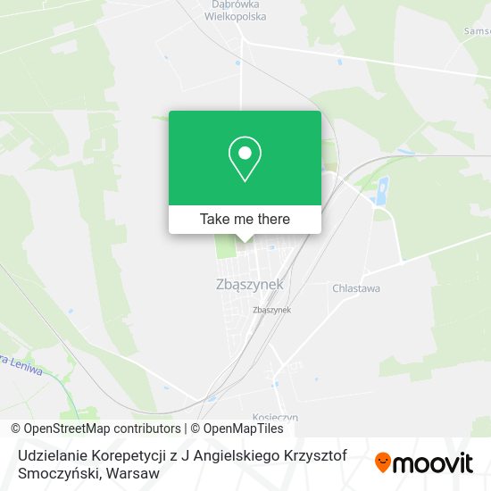 Udzielanie Korepetycji z J Angielskiego Krzysztof Smoczyński map