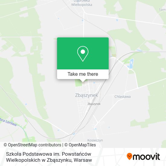 Szkoła Podstawowa im. Powstańców Wielkopolskich w Zbąszynku map