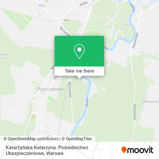 Katarzyńska Katarzyna. Pośrednictwo Ubezpieczeniowe map