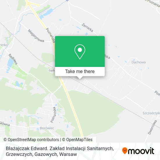 Błażajczak Edward. Zakład Instalacji Sanitarnych, Grzewczych, Gazowych map