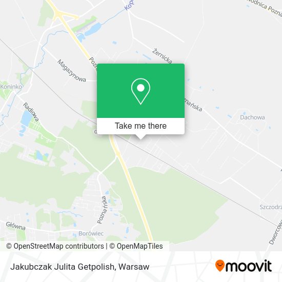 Jakubczak Julita Getpolish map