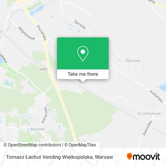 Tomasz Łachut Vending Wielkopolska map