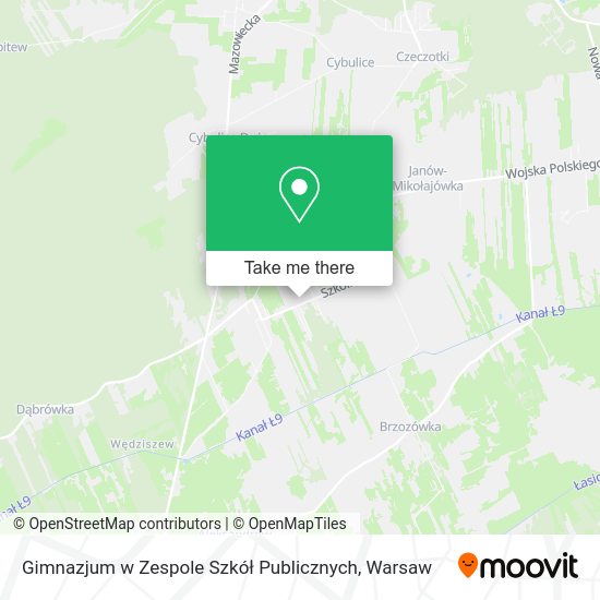 Gimnazjum w Zespole Szkół Publicznych map