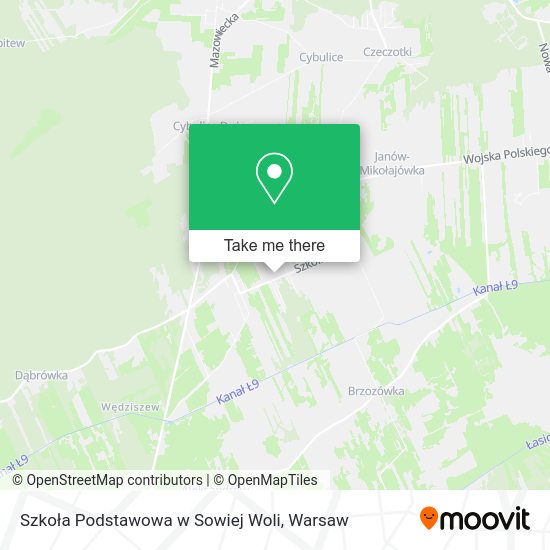 Szkoła Podstawowa w Sowiej Woli map