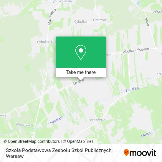 Карта Szkoła Podstawowa Zespołu Szkół Publicznych