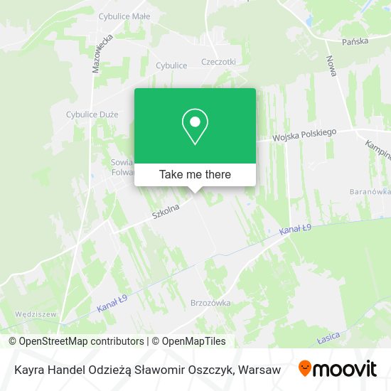 Kayra Handel Odzieżą Sławomir Oszczyk map