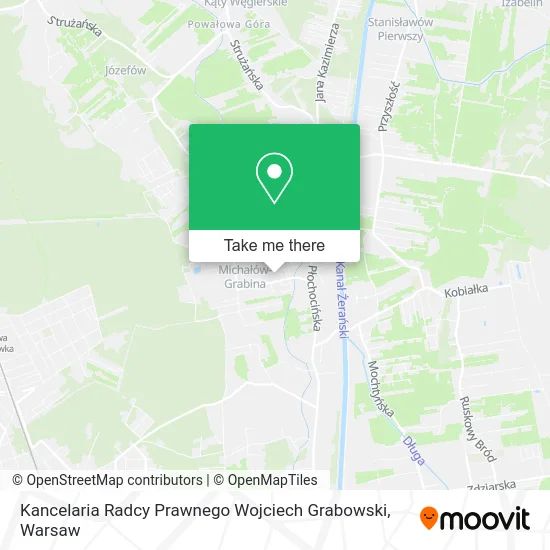 Карта Kancelaria Radcy Prawnego Wojciech Grabowski