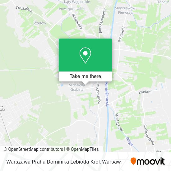 Warszawa Praha Dominika Lebioda Król map