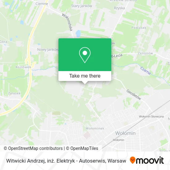 Witwicki Andrzej, inż. Elektryk - Autoserwis map