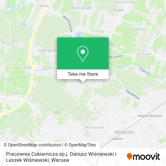 Карта Pracownia Cukiernicza sp.j. Dariusz Wiśniewski i Leszek Wiśniewski