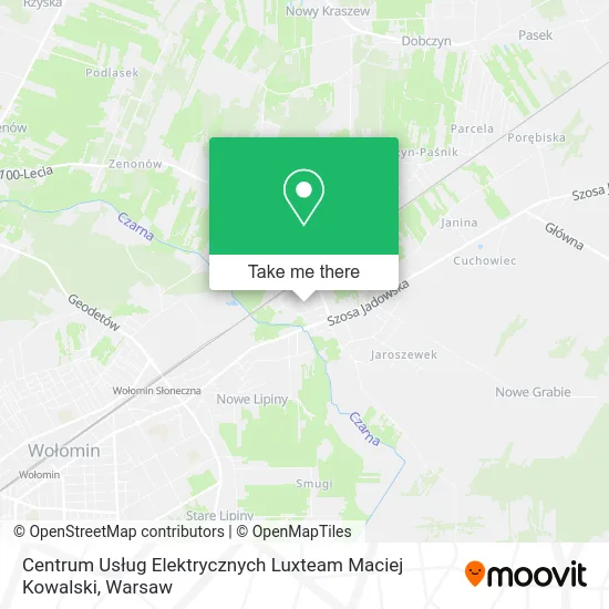 Карта Centrum Usług Elektrycznych Luxteam Maciej Kowalski