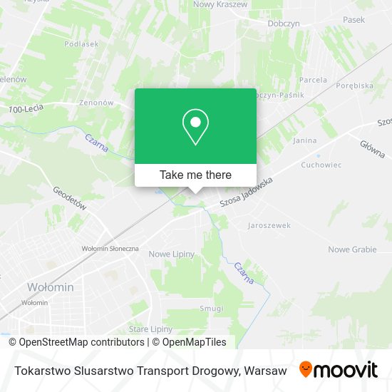 Tokarstwo Slusarstwo Transport Drogowy map