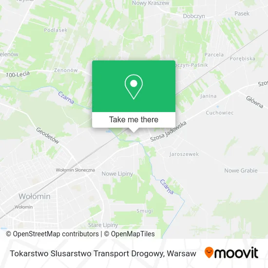 Tokarstwo Slusarstwo Transport Drogowy map