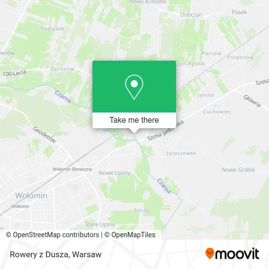 Карта Rowery z Dusza