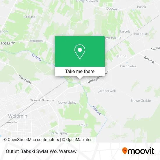 Карта Outlet Babski Swiat Wo