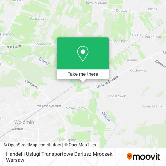 Карта Handel i Usługi Transportowe Dariusz Mroczek
