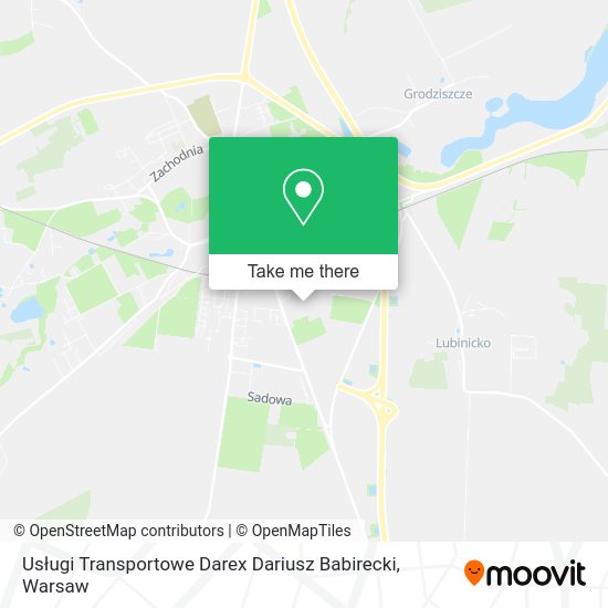 Usługi Transportowe Darex Dariusz Babirecki map