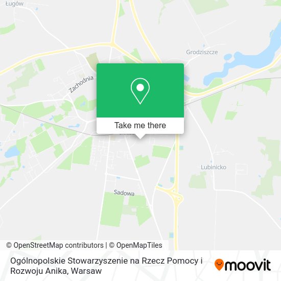 Ogólnopolskie Stowarzyszenie na Rzecz Pomocy i Rozwoju Anika map