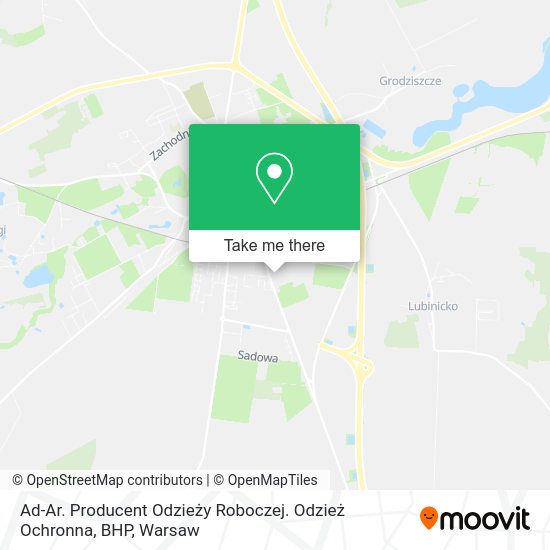 Ad-Ar. Producent Odzieży Roboczej. Odzież Ochronna, BHP map