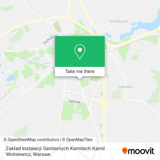 Zakład Instalacji Sanitarnych Kamitech Kamil Wolniewicz map