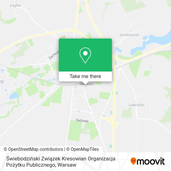 Świebodziński Związek Kresowian Organizacja Pożytku Publicznego map