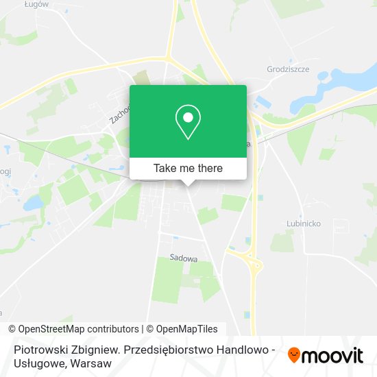 Piotrowski Zbigniew. Przedsiębiorstwo Handlowo - Usługowe map