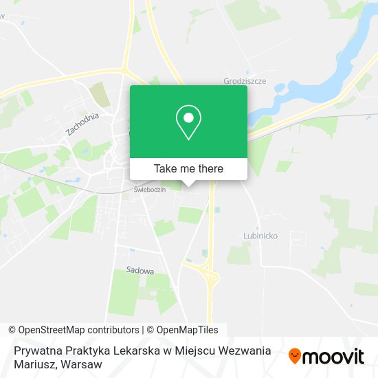 Prywatna Praktyka Lekarska w Miejscu Wezwania Mariusz map