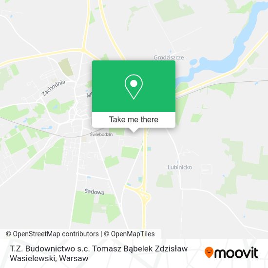 T.Z. Budownictwo s.c. Tomasz Bąbelek Zdzisław Wasielewski map